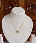 Floral Solitaire Necklace