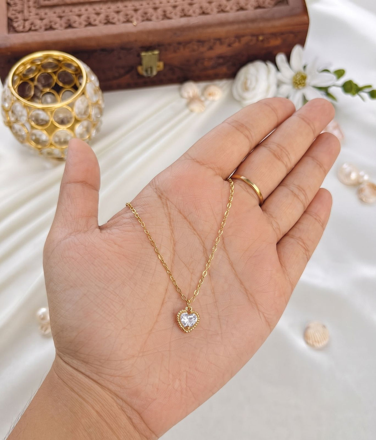 Heart Crystal Necklace